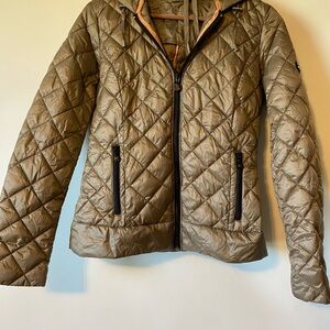 Bernardo Quilted Gold Puffer Jacket